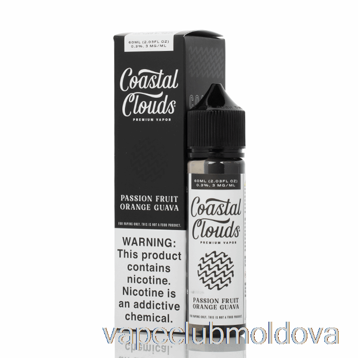 Vape Mod Fructul Pasiunii Portocale Guava - Coastal Clouds Co. - 60 Ml 0 Mg
